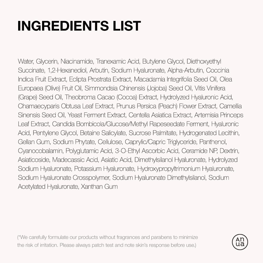 ANUA Niacinamide 10 + TXA 4 Serum, Hyaluronic Acid, Facial Serum, Glow Back Serum, Dark Spot Care, Postnatal Skincare, Korean Skincare (30ml/1.01 fl.oz) - Essenzi