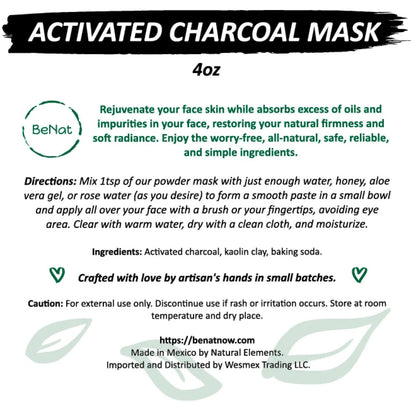 Activated Charcoal Mask - Essenzi