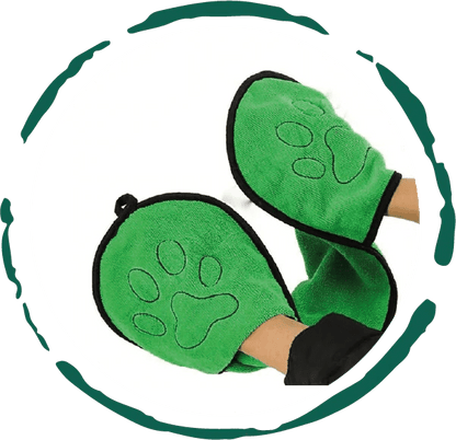 Dog Bath Towel Double Pocket Design - Essenzi