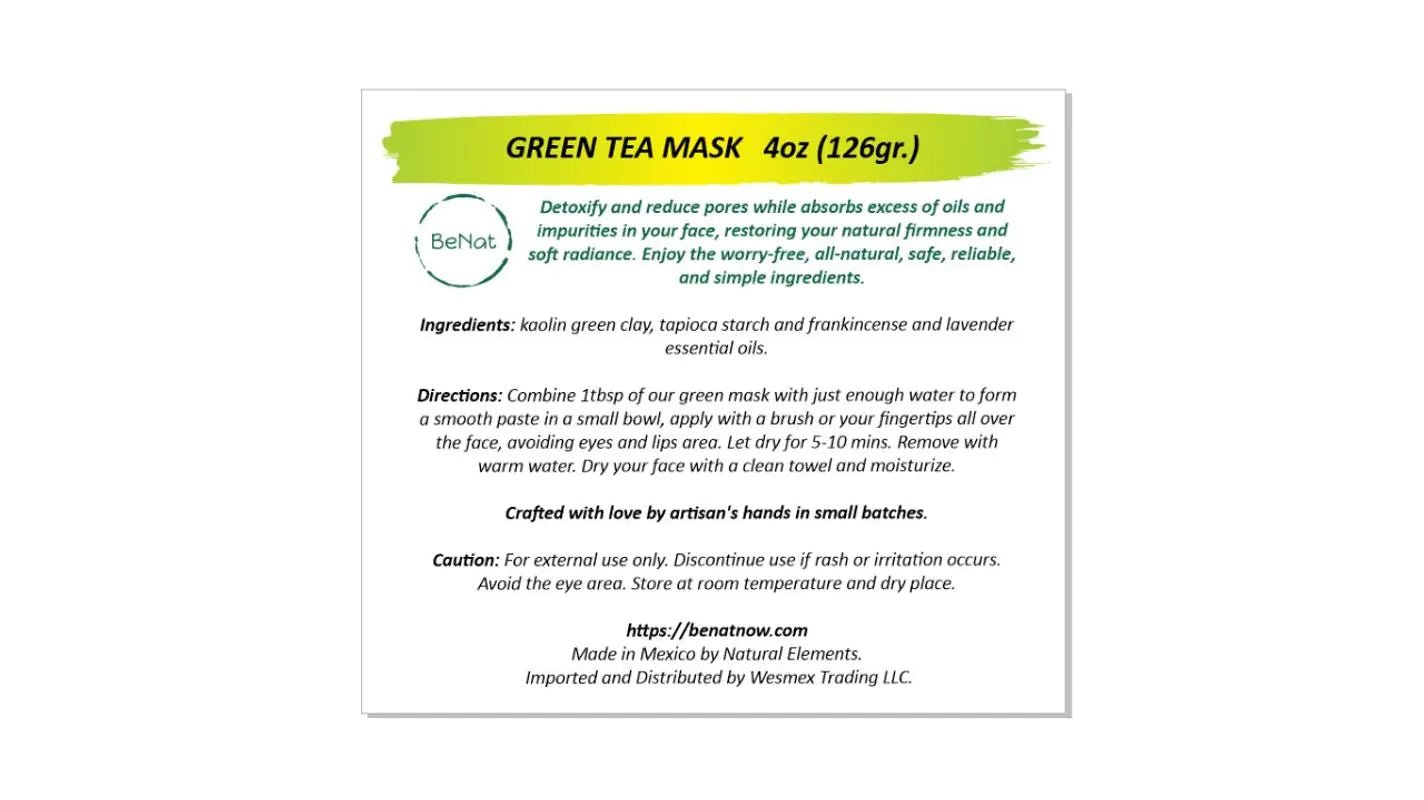 Green Clay Mask - Essenzi
