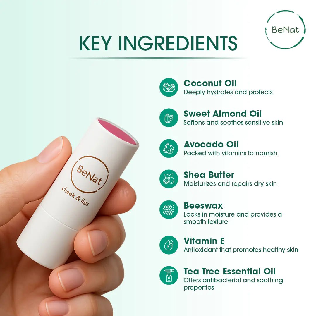 Lip & Cheek Bloom. 2 in 1 Natural Lipstick for Vibrant Color. - Essenzi