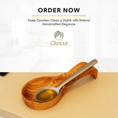 Olive Wood Spoon Rest - Essenzi