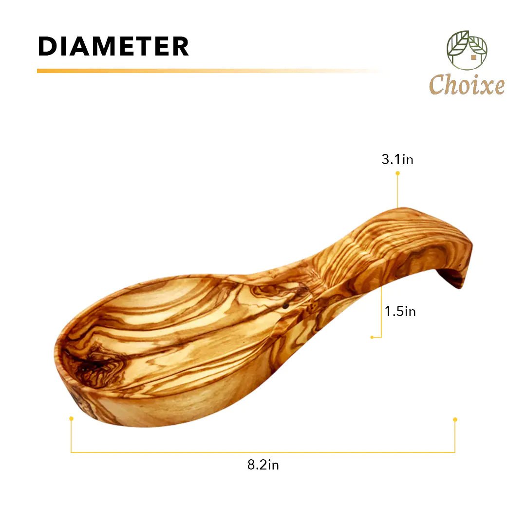 Olive Wood Spoon Rest - Essenzi