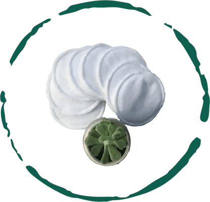 Reusable Facial Rounds Pads (5pcs) - Essenzi